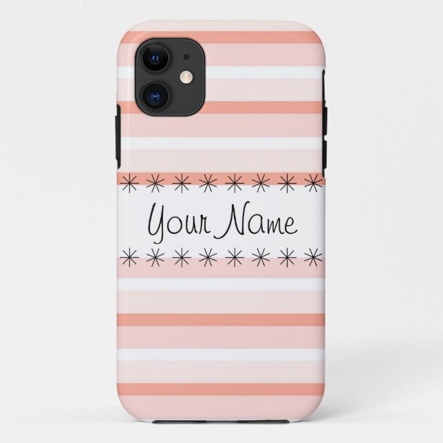 Coque iphone de la bande de corail (Dos)