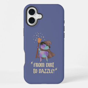 Coque iPhone 16 Plus De la boue à l'éclat Chapeau de sorcière de grenou
