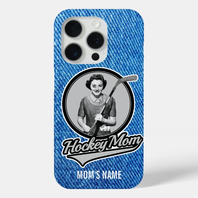 Coque iphone de la mère de hockey (Verso)