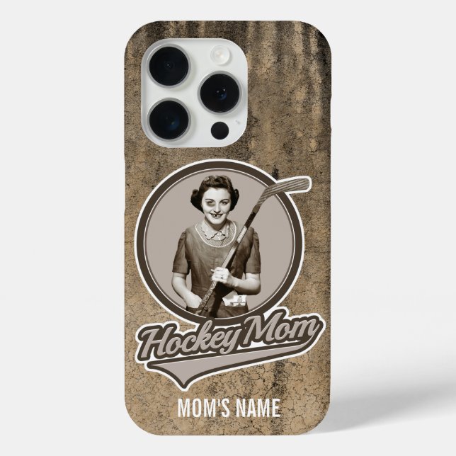 Coque iphone de la mère de hockey (Verso)