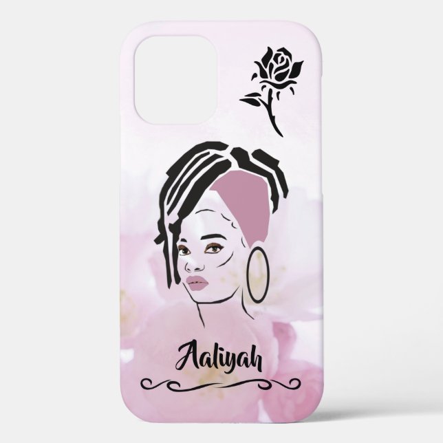 Coque iphone de la reine africaine personnalisée (Verso)