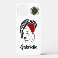 Coque iphone de la Reine d'Afrique personnalisée