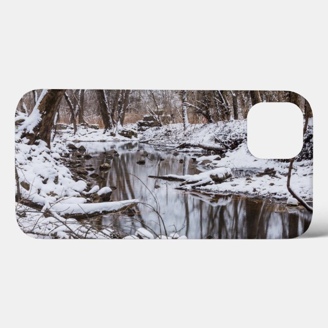 Coque iphone de la rivière des neiges (Verso (horizontal))