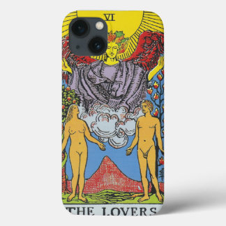 Coque iphone de lecture de Tarot Card Lovers