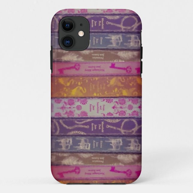 Coque iphone de livres de Jane Austen (Dos)