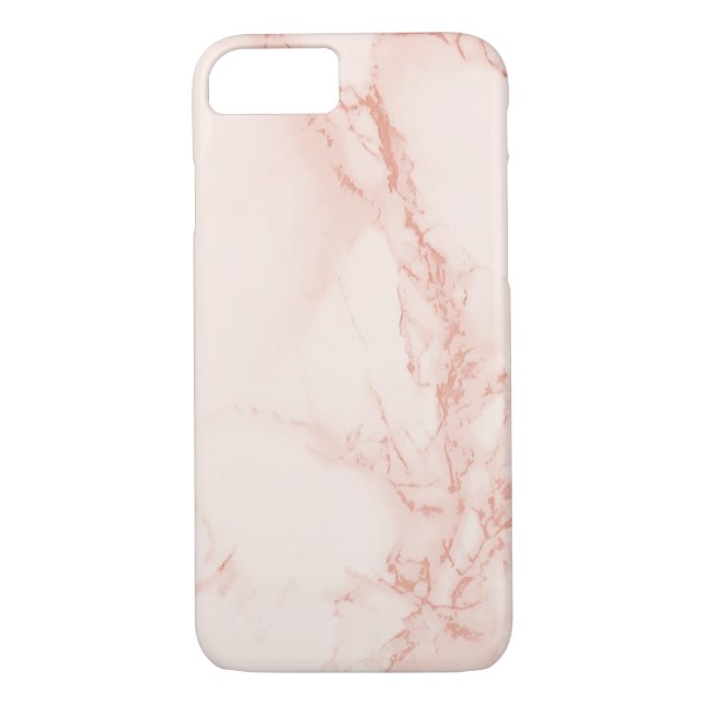 Coque iphone de marbre rose (Dos)