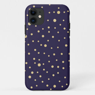 Coque iphone de minuit de parties scintillantes