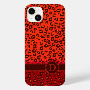 Coque iphone de monogramme Leopard poster de anima