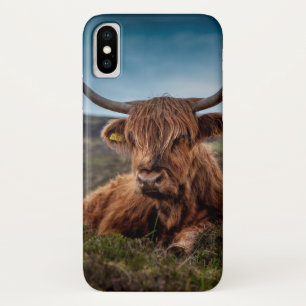 Coque iphone de montagne de l'Ecosse de viande de