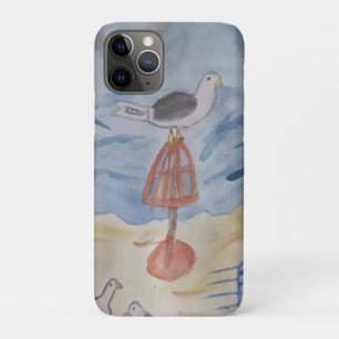 Coque iphone de mouettes de plage