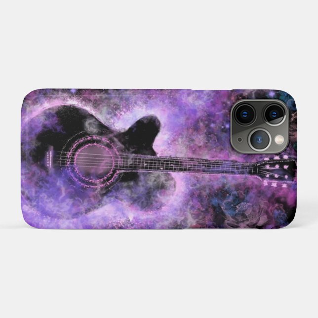 Coque iphone de musique guitare (Dos (Horizontal))