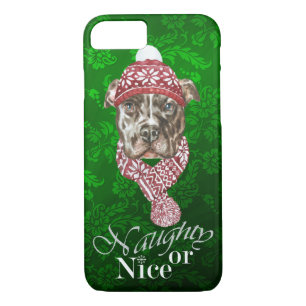 Coque iphone de Noël Pit Bull