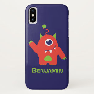 Coque iphone de nom d'alien aux yeux