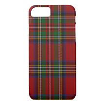 Coque iphone de plaid de regard de concepteur -