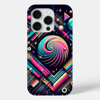 Coque iphone de points de parties scintillant rétr