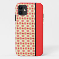 Coque iphone de points Polka Orange