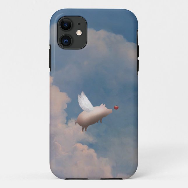 coque iphone de porc volant (Dos)