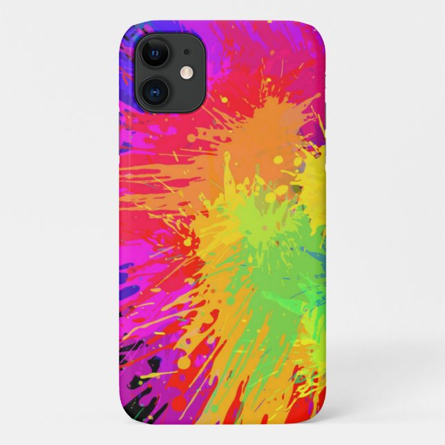 Coque iphone de projection de peinture très Cool (Dos)