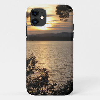 Coque iphone de scène de lac sunset