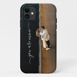 Coque iphone de texte photo Couple personnalisé