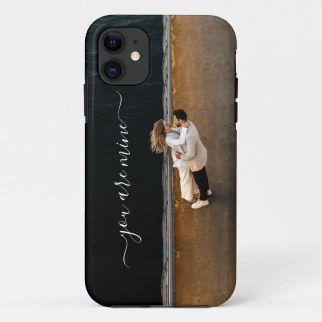Coque iphone de texte photo Couple personnalisé (Dos)