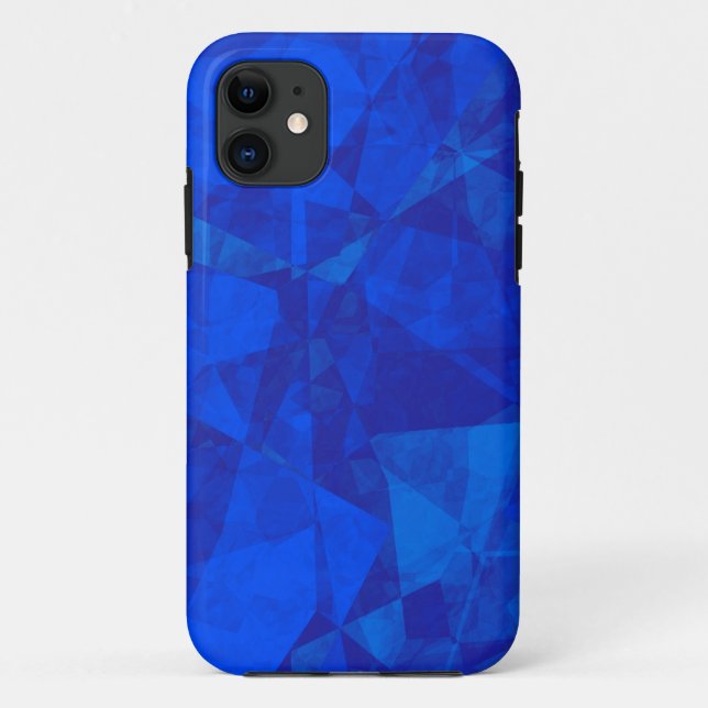 Coque iphone de texture en verre bleu (Dos)