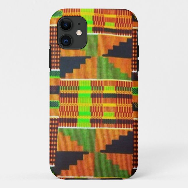 Coque iphone de tissu de boue de Kente (Dos)