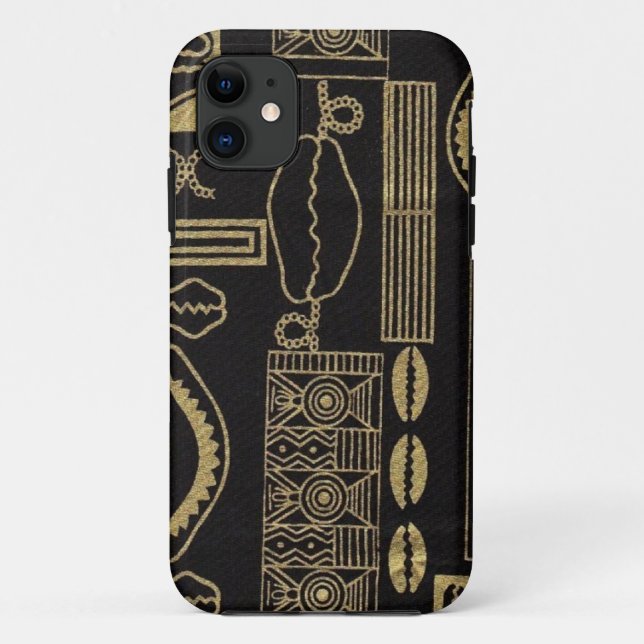 Coque iphone de tissu de boue de la Mer Noire (Dos)