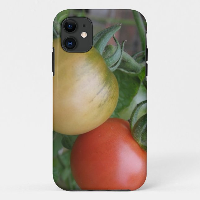 Coque iphone de tomates orange et rouge (Dos)