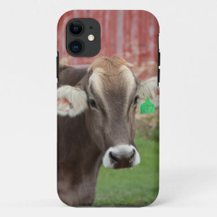 Coque iphone de vache à Suisse Brown