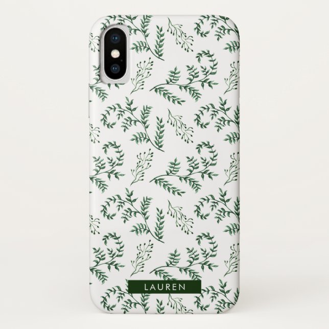 Coque iphone de verdure d'hiver (Dos)