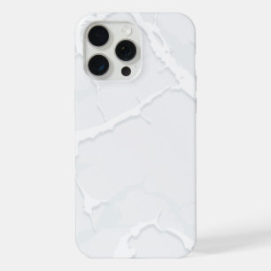 Coque iPhone 15 Pro Max Débris de marbre blanc élégant