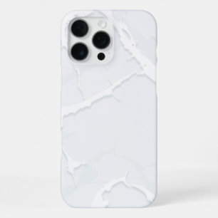 Coque iPhone 16 Pro Max Débris de marbre blanc élégant