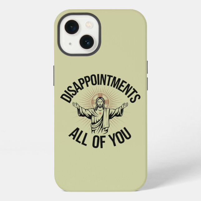 Coque iPhone Déceptions sarcastiques vous tous chrétiens  (Verso)
