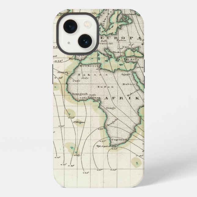 Coque iPhone Déclination magnétique mondiale (Verso)