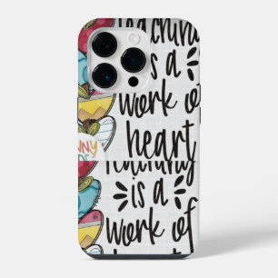 COQUE POUR iPhone 14 PLUS DÉCOR DE COEUR NOIR&BLANC ET MULTYCOULEUR SUR IPHO