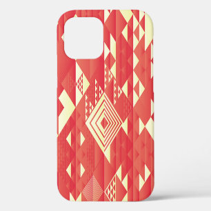 Coque iPhone 12 Décoratif géométrique, éléments vintages abstraits