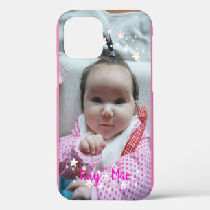 Coque iPhone 12 Pro Décoration de photo personnalisée avec lumières d'