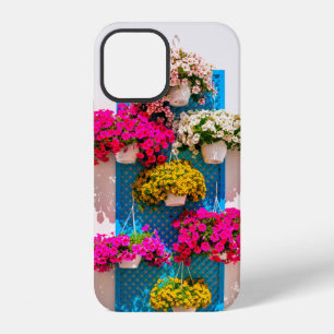 Coque iPhone 12 décoration florale murale de style ethnique. dés j