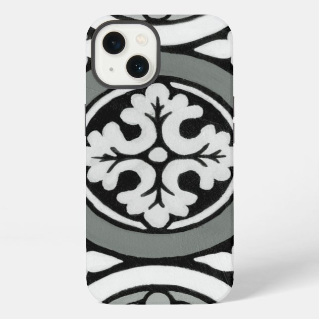Coque iPhone Decorative Renaissance Rosette Tile Design (Verso)