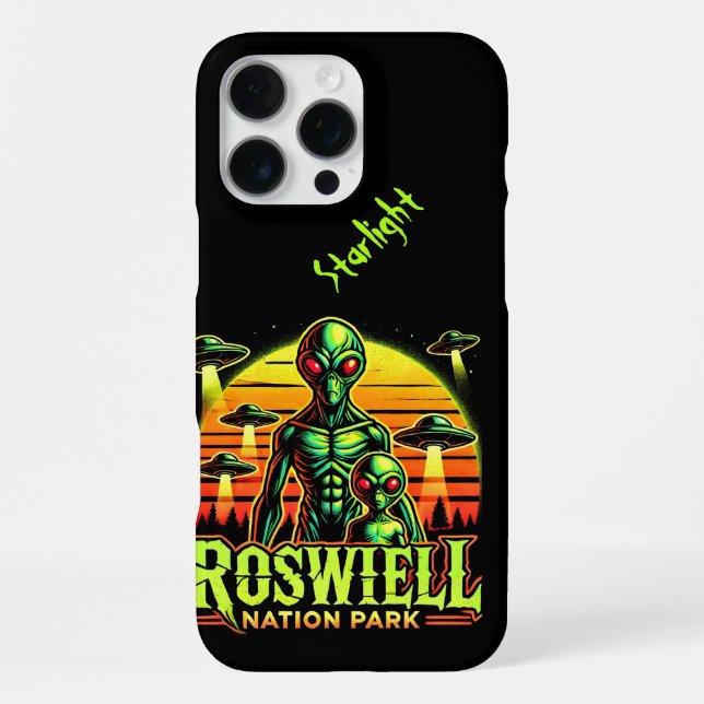 Coque iPhone Découvrez l'Alien Lore à Roswell ! (Verso)