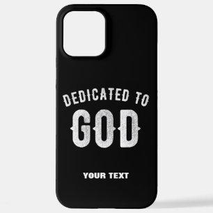 COQUE iPhone 12 PRO MAX DÉDIÉ À DIEU PERSONNALISABLE COOL TEXTE BLANC