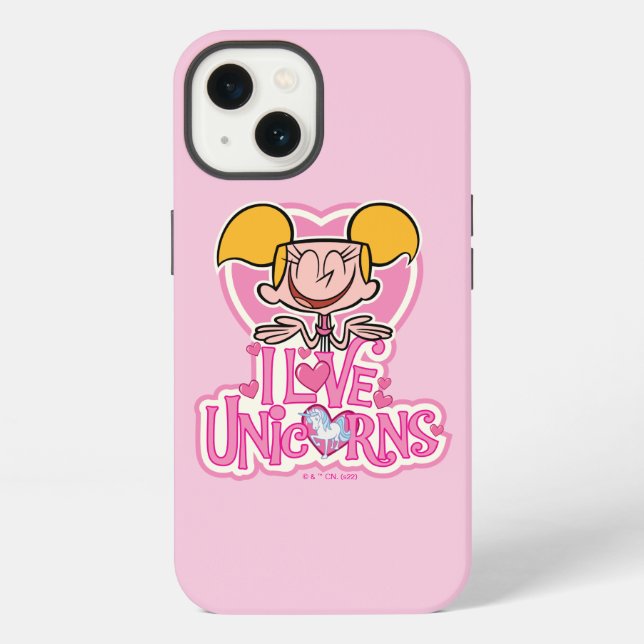 Coque iPhone Dee Dee - J'aime les licornes (Verso)