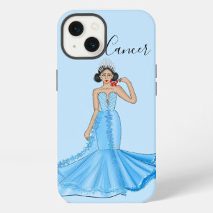 Etui iPhone 13 Déesse du Cancer du zodiaque avec crabe rouge