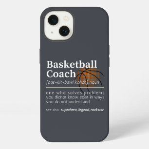 Etui iPhone 13 Définition d'entraîneur de basket-ball