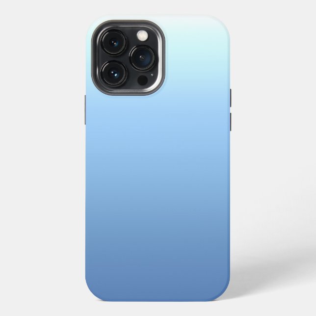 Coque iPhone Dégradé bleu ciel (Verso)