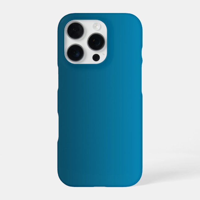 Coque iPhone Dégradé Bleu - clair à profond | Fond d'ambiance | (Verso)