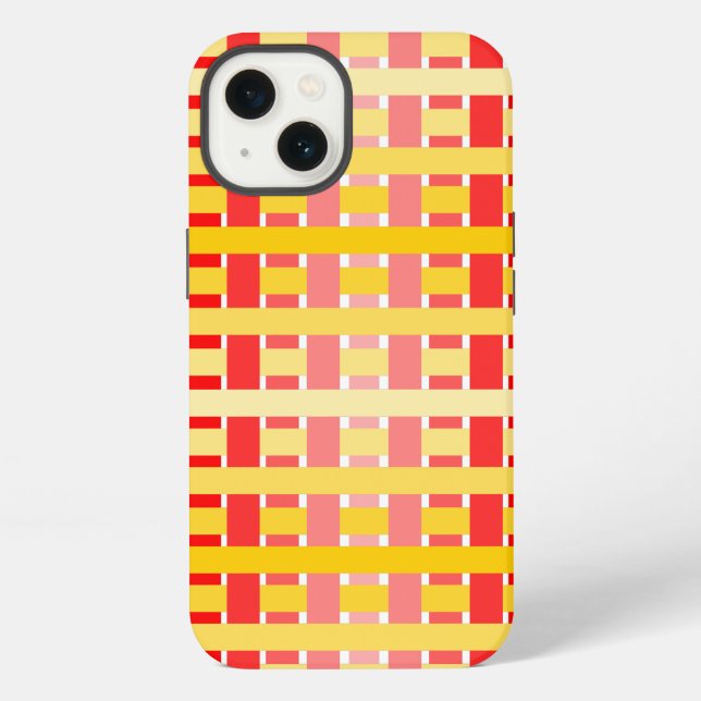 Coque iPhone Dégradé Carreauté (Verso)