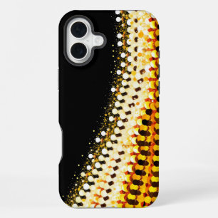 Coque iPhone 16 Plus dégradé de l'argent rayonnant à l'or chaud