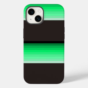 Coque Pour iPhone 14 Dégradé de Vert : Art Minimaliste Moderne